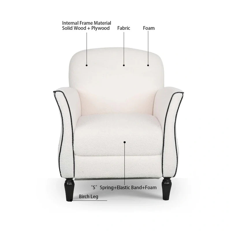 Fauteuils d'appoint modernes pour le salon