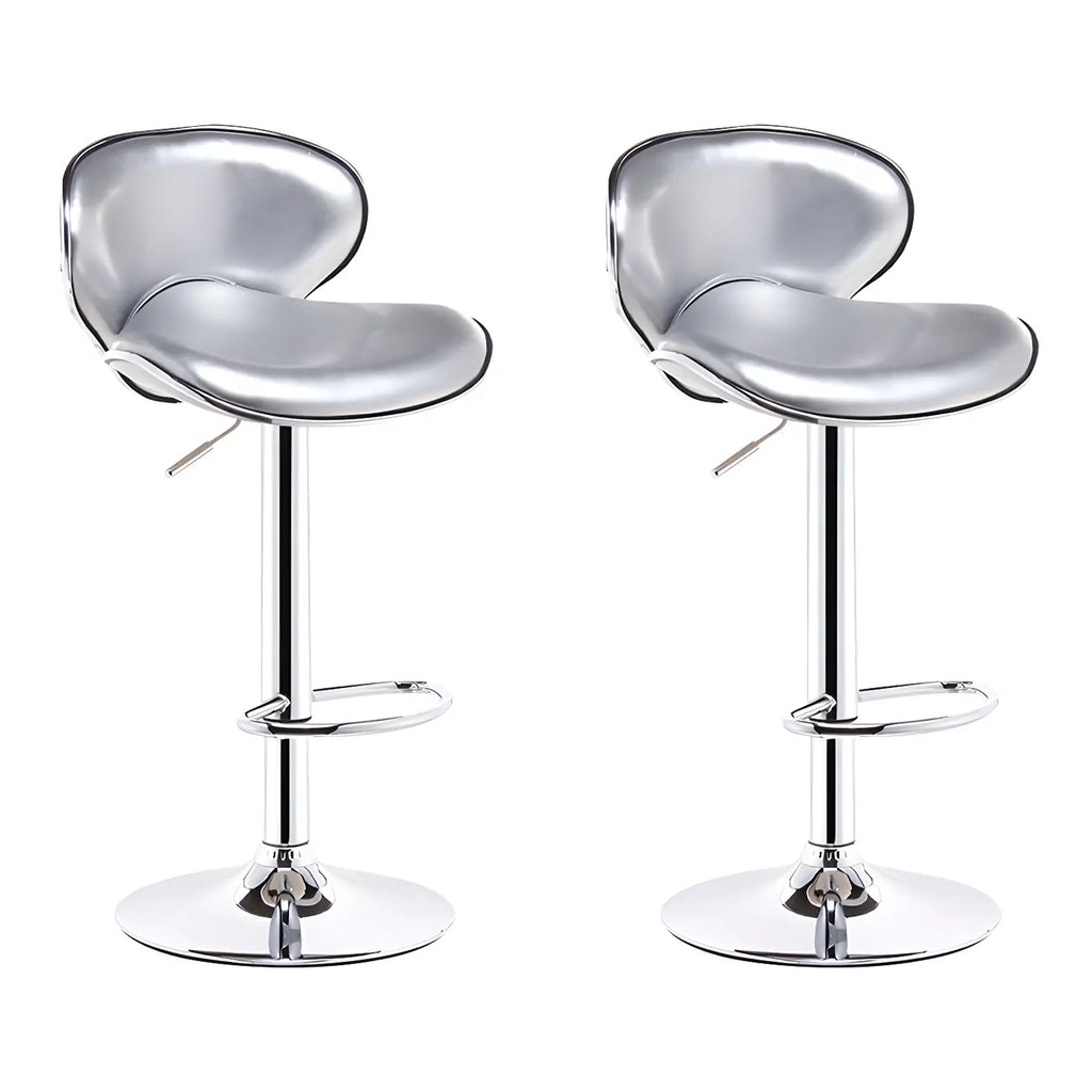 Tabourets de bar pivotants à 360° en similicuir, avec siège baquet réglable en hauteur