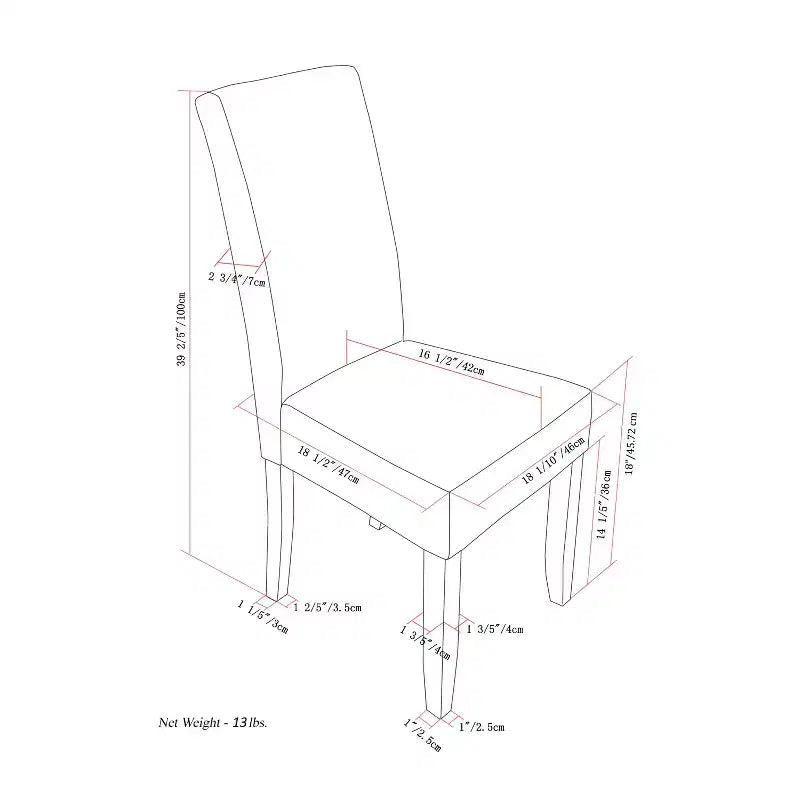Set of 2 Normandy Parson Dining Chairs - WyndenHall