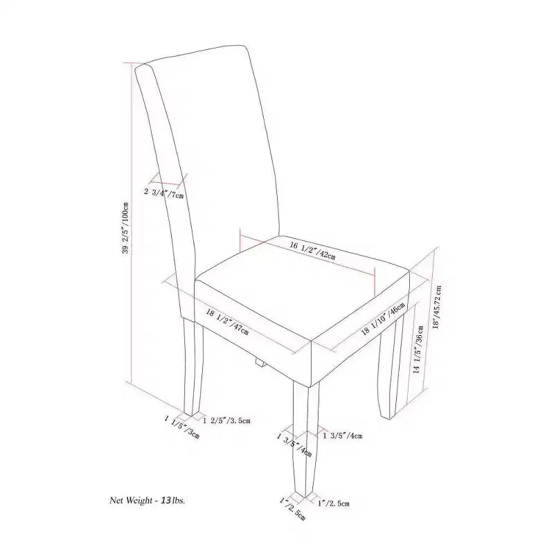 Set of 2 Normandy Parson Dining Chairs - WyndenHall