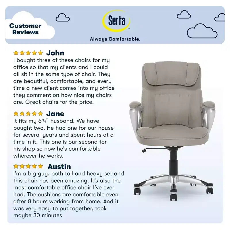 Serta Fabric Executive Chair