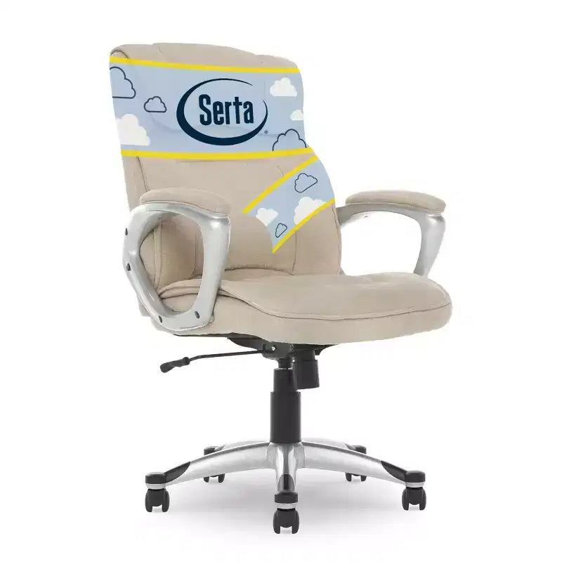 Chaise de bureau de direction en tissu Serta