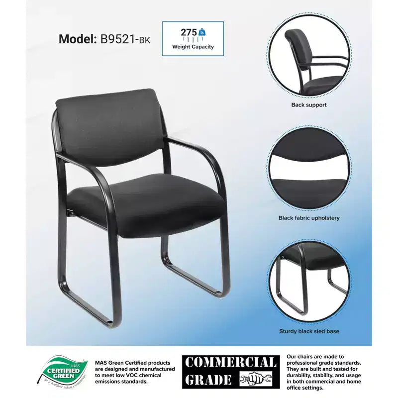 Sled Base Guest Chair - Boss