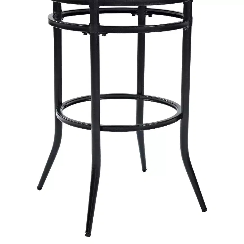 Rachel Swivel Barstool Black with Cushion - Crosley