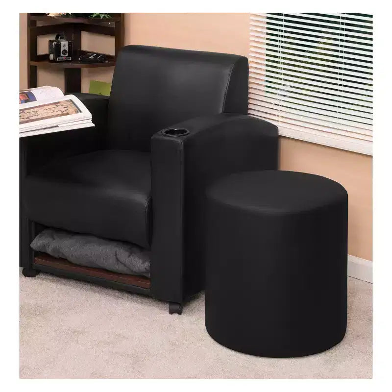 Logan Round Ottoman - Niche