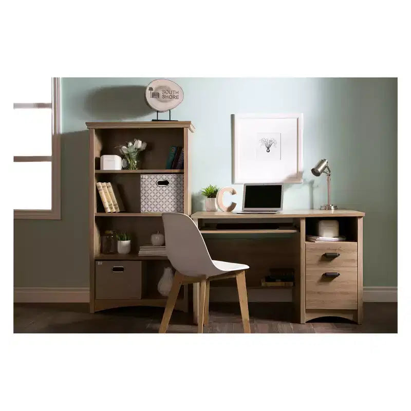 Gascony Wood Computer Desk with Drawers - South Shore