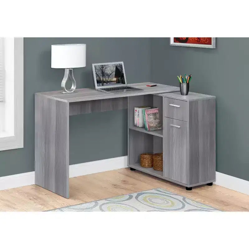 60 Computer Desk with Storage Cabinet - EveryRoom