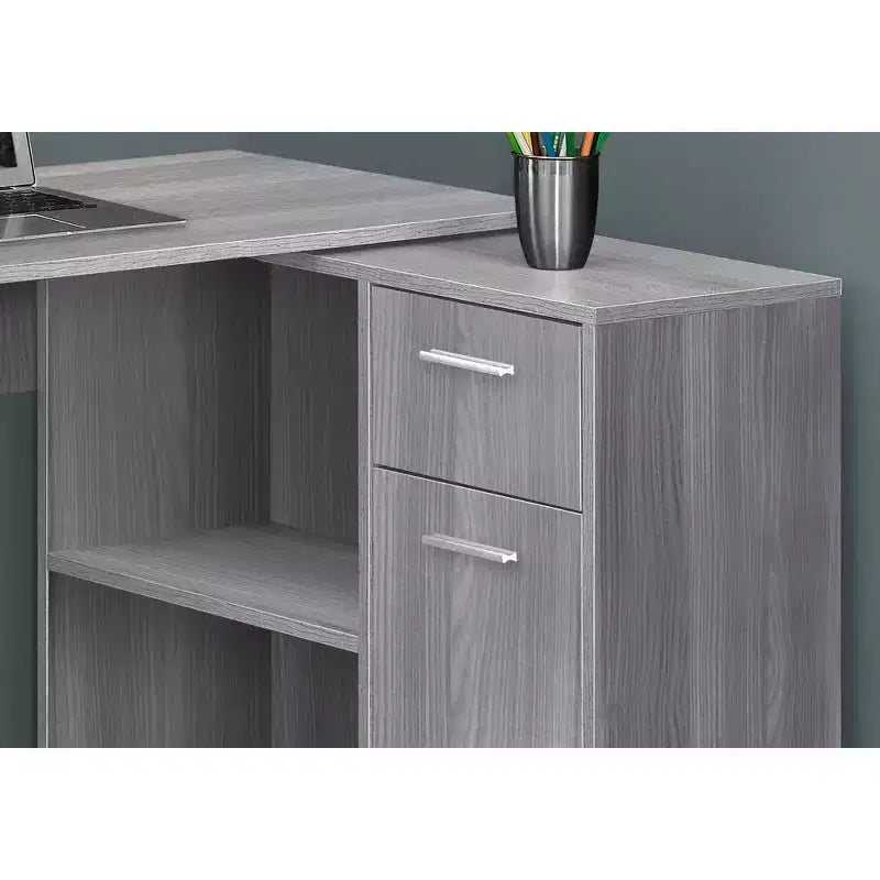 60 Computer Desk with Storage Cabinet - EveryRoom