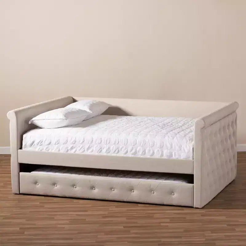 Alena Daybed with Trundle - Baxton Studio