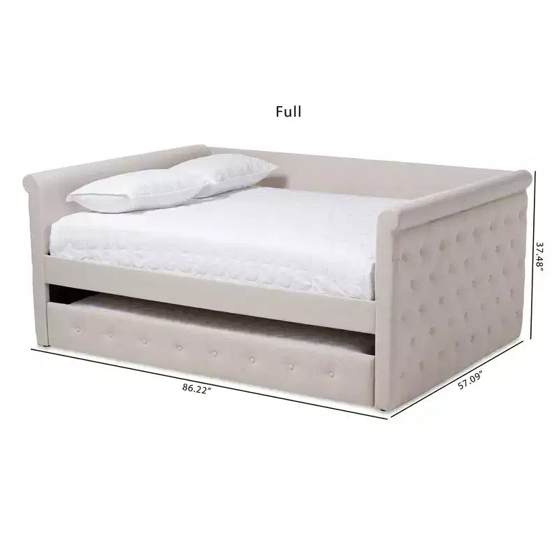 Alena Daybed with Trundle - Baxton Studio