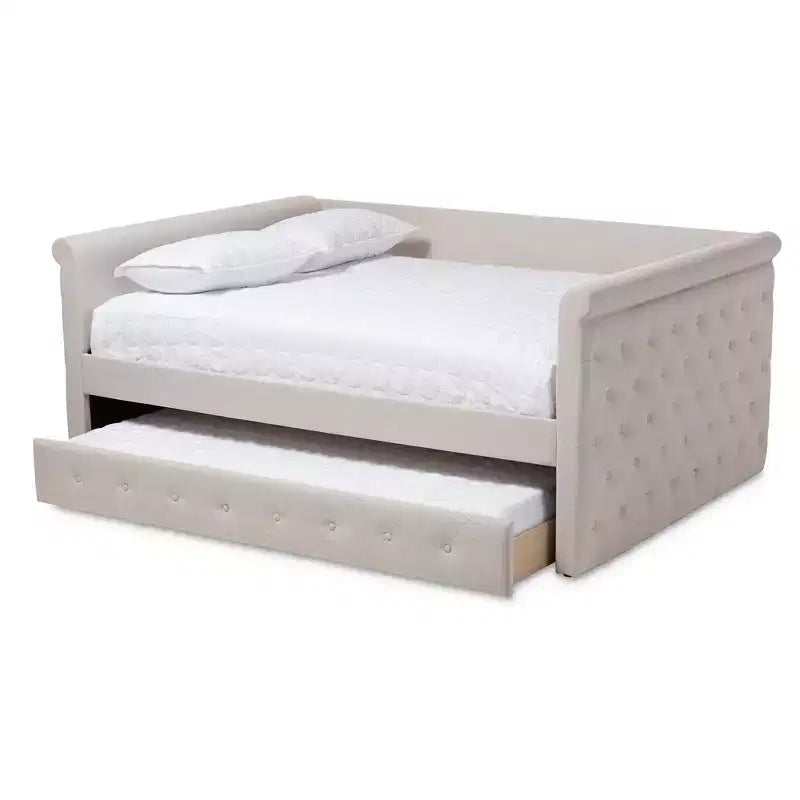 Alena Daybed with Trundle - Baxton Studio