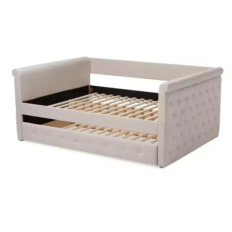 Alena Daybed with Trundle - Baxton Studio