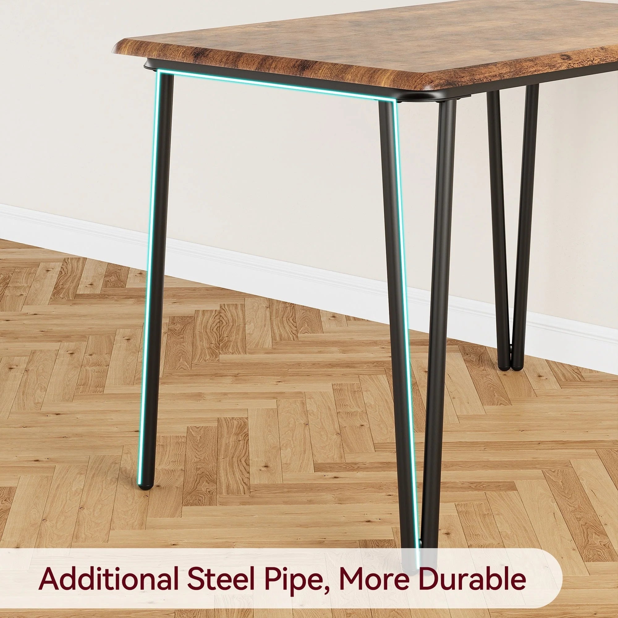 Ensemble table de cuisine et chaises pour salle à manger - 3 pièces