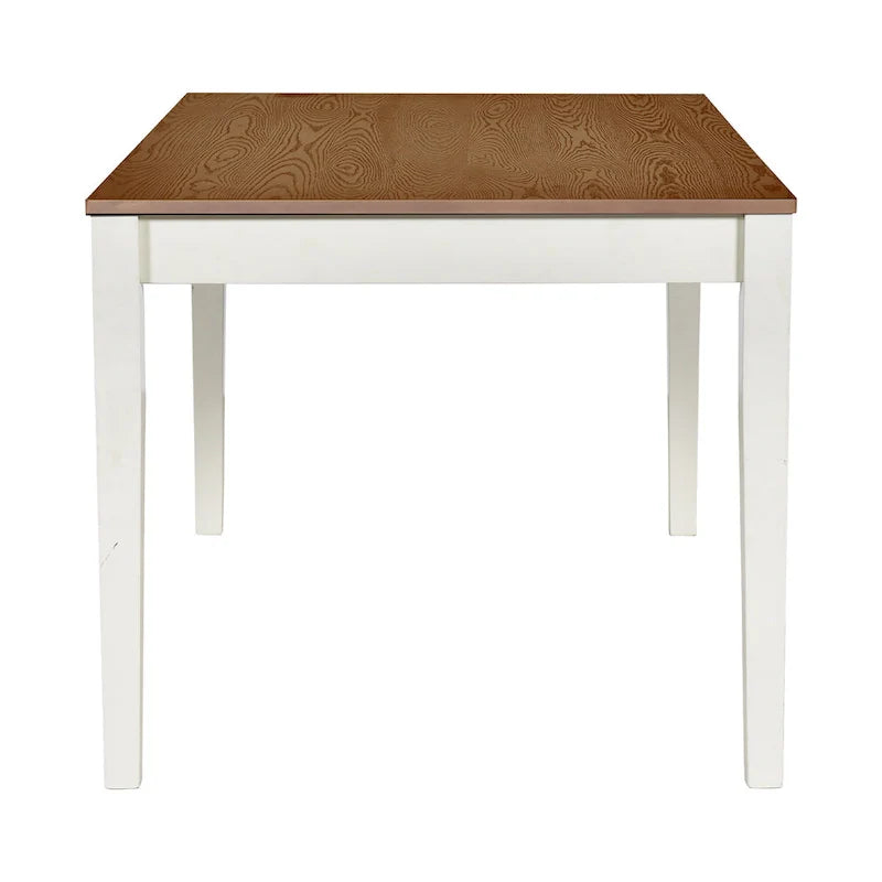 Ensemble de salle à manger 6 pièces en bois avec 4 chaises et un banc, table avec tiroir