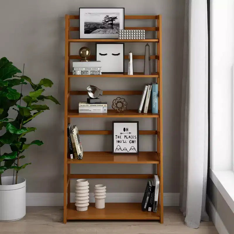 63x30 Normandy Ladder Shelf Bookcase Farmhouse - Wyndenhall