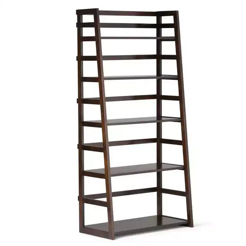 63x30 Normandy Ladder Shelf Bookcase Farmhouse - Wyndenhall