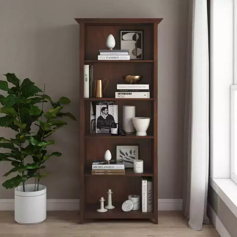 Halifax 5 Shelf Bookshelf - WyndenHall