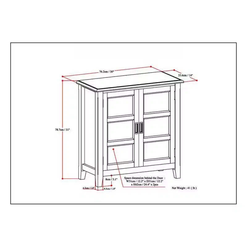 Portland Low Storage Cabinet - WyndenHall