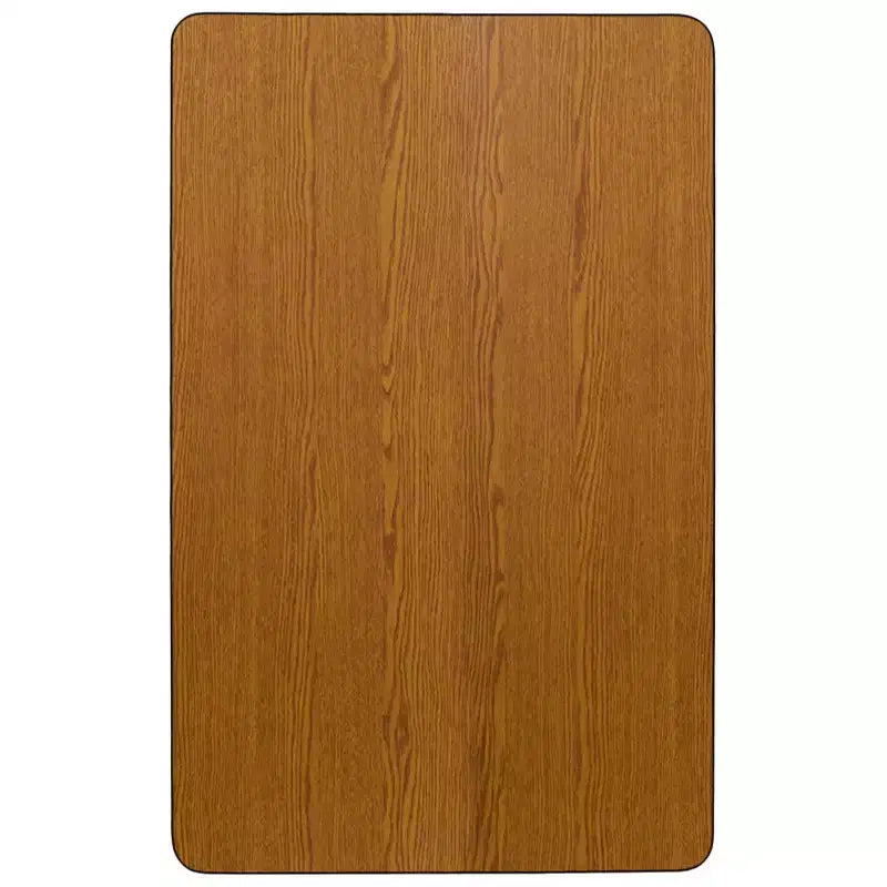 Flash Furniture 30''W x 72''L Rectangular Thermal Laminate Activity Table - Height Adjustable Short Legs