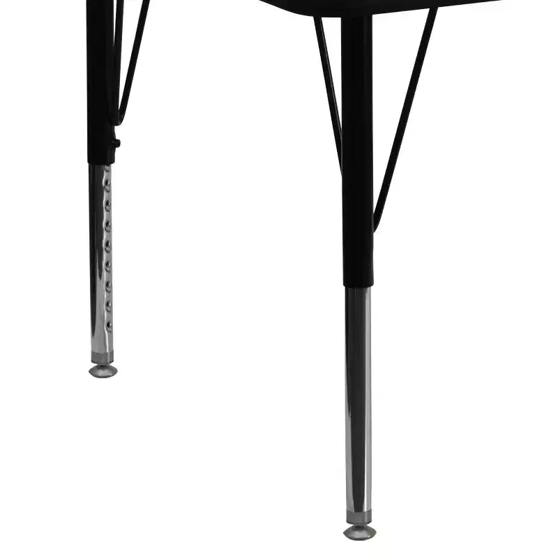 Flash Furniture 30''W x 72''L Rectangular Thermal Laminate Activity Table - Height Adjustable Short Legs