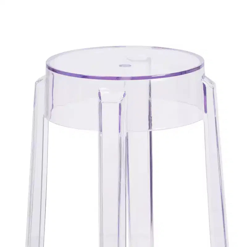 Flash Furniture 25.75'' High Transparent Counter Height Stool