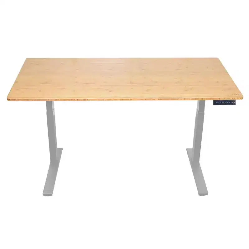 27 Electric Standing Desk with Adjustability Natural Bamboo - Uncaged Ergonomics