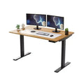 27 Electric Standing Desk with Adjustability Natural Bamboo - Uncaged Ergonomics