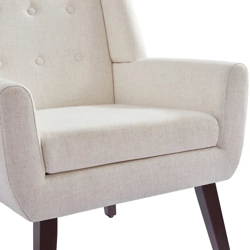 Lot de 2 fauteuils d'appoint modernes capitonnés HUIMO