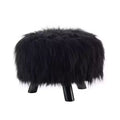 Faux Fur Foot Stool - Linon