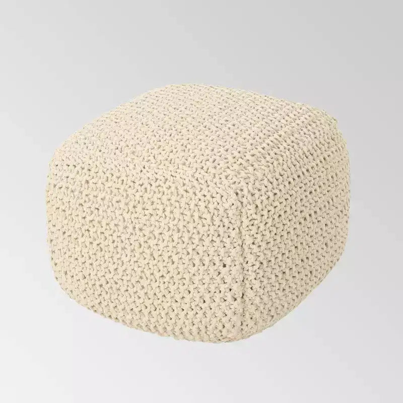 Elowski Knitted Pouf - Christopher Knight Home