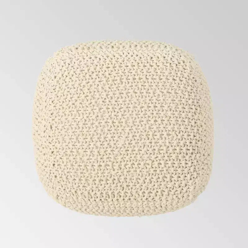 Elowski Knitted Pouf - Christopher Knight Home