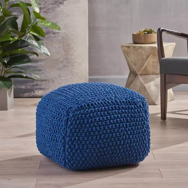 Pouf en tricot Elowski - Christopher Knight Home