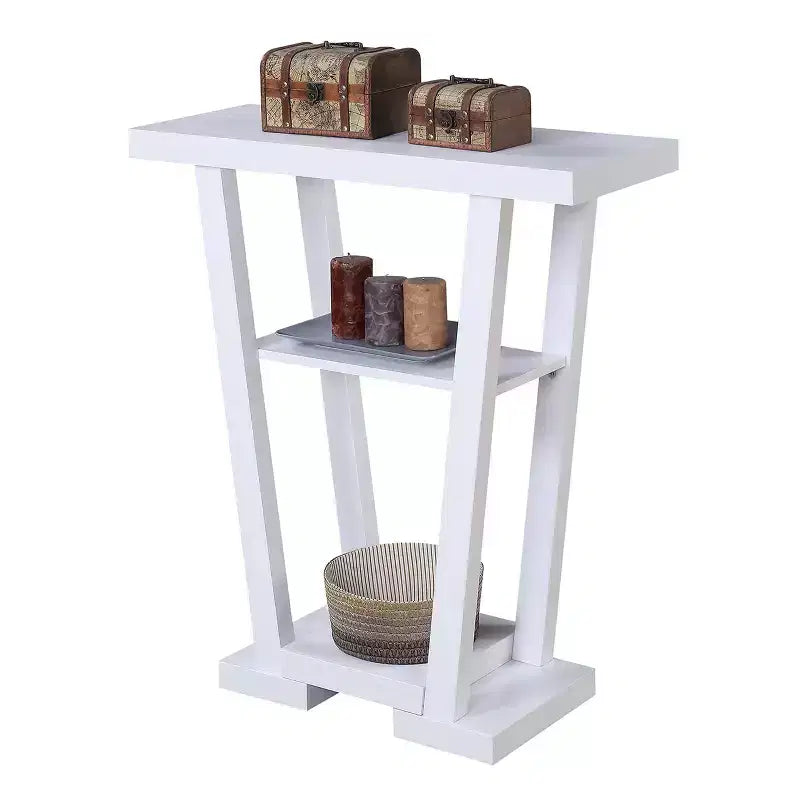 Newport V Console with Shelves - Breighton Home