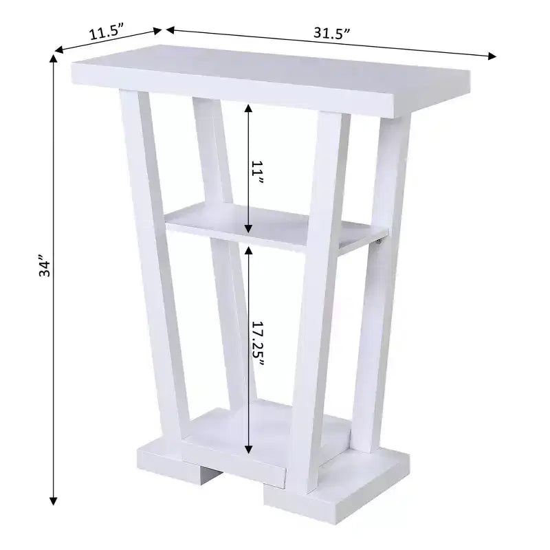Newport V Console with Shelves - Breighton Home