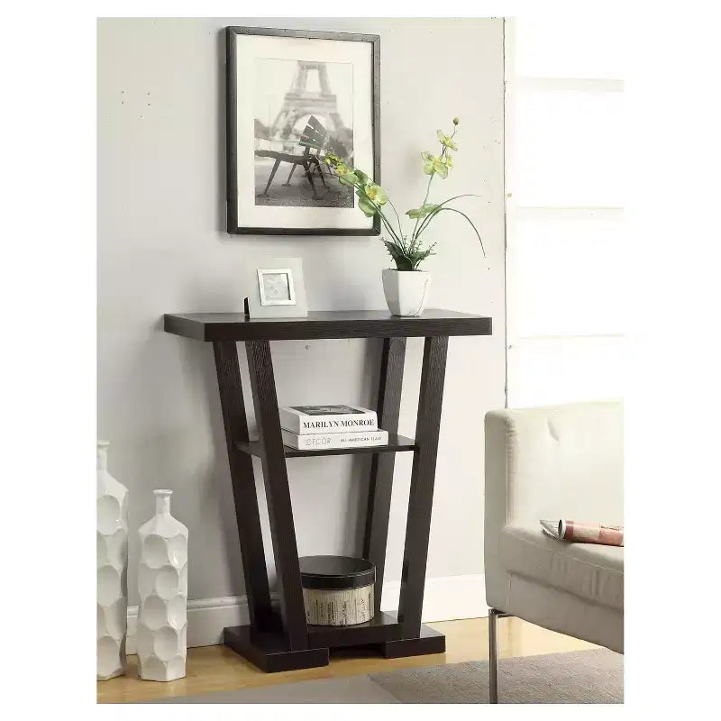 Newport V Console with Shelves - Breighton Home