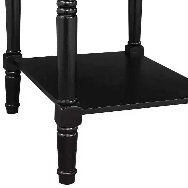 Country Oxford End Table with Charging Station - Johar Furniture