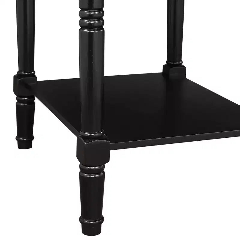 Country Oxford End Table with Charging Station - Johar Furniture