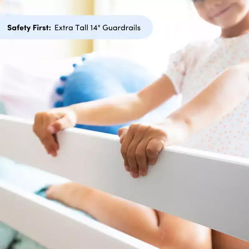 Max & Lily Full over Full Bunk Bed for Kids, Solid Wood Platform Bed, No Box Spring Needed