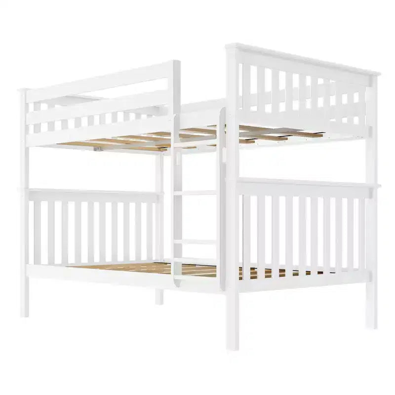 Max & Lily Full over Full Bunk Bed for Kids, Solid Wood Platform Bed, No Box Spring Needed