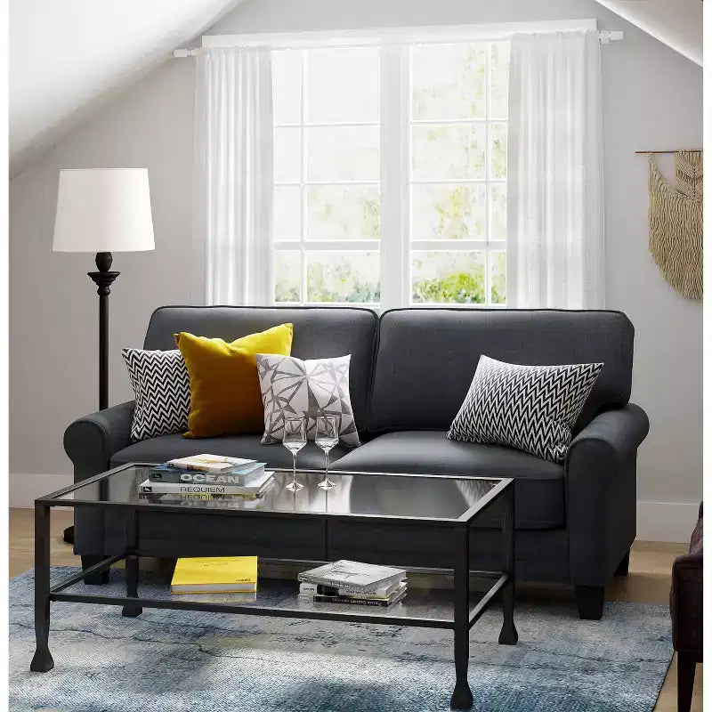 Maddox Glass and Metal Coffee Table - ClickDecor