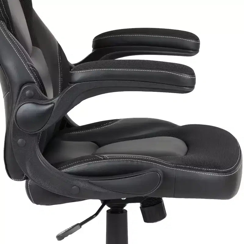 Flash Furniture Gaming Desk and Racing Chair Set with Cup Holder, Headphone Hook, and Monitor/Smartphone Stand