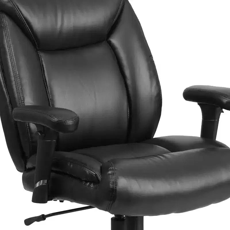 Flash Furniture HERCULES Series Big & Tall 400 lb. Rated Swivel Ergonomic Task Office Chair with Deep Tufted Seating and Adjustable Arms