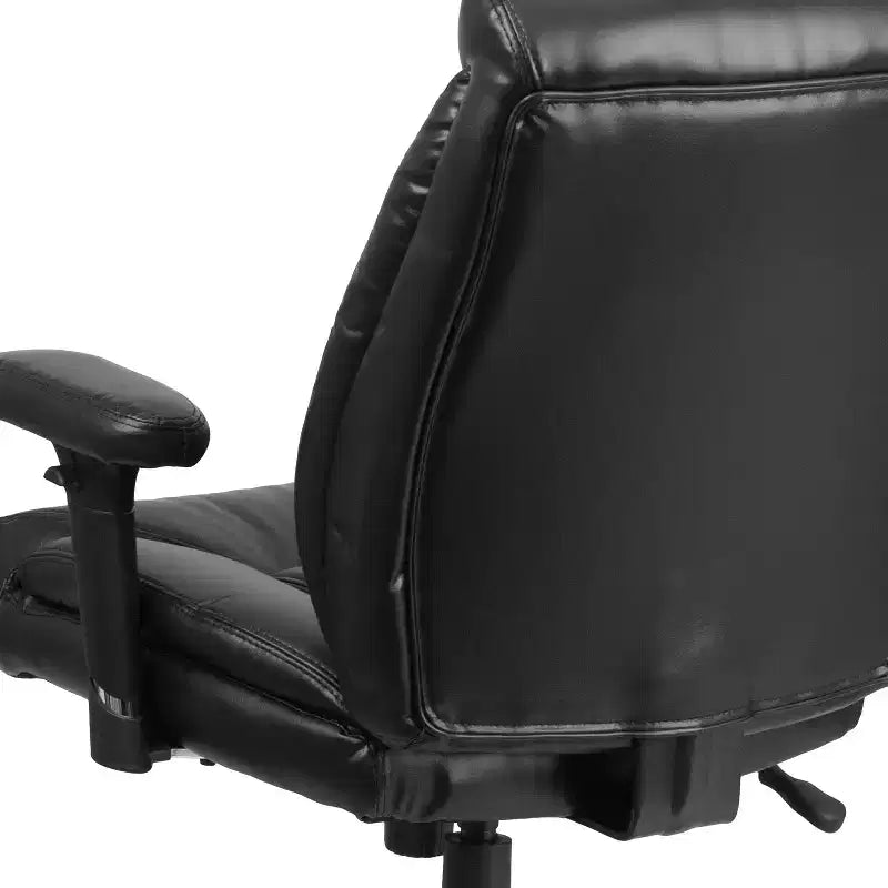 Flash Furniture HERCULES Series Big & Tall 400 lb. Rated Swivel Ergonomic Task Office Chair with Deep Tufted Seating and Adjustable Arms