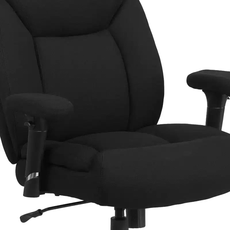 Flash Furniture HERCULES Series Big & Tall 400 lb. Rated Swivel Ergonomic Task Office Chair with Deep Tufted Seating and Adjustable Arms