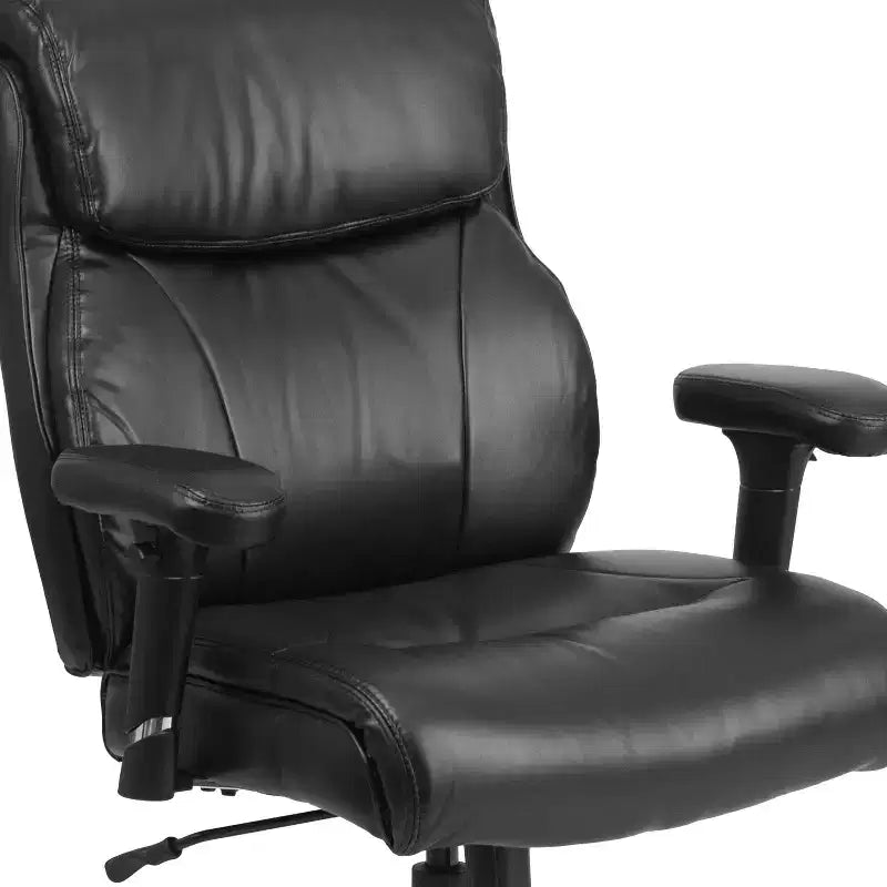 Flash Furniture HERCULES Series Big & Tall 400 lb. Rated Swivel Ergonomic Task Office Chair with Clean Line Stitching and Adjustable Arms