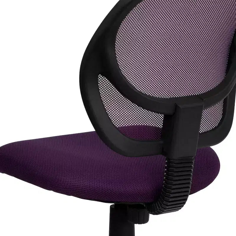 Flash Furniture Low Back Mesh Swivel Task Office Chair with Curved Square Back