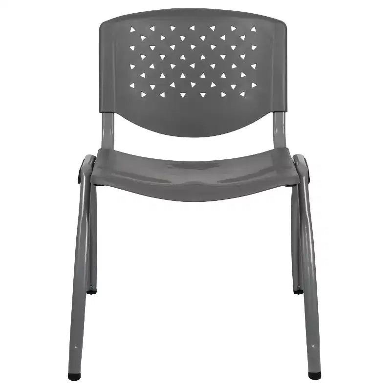 Flash Furniture HERCULES Series 880 lb. Capacity Plastic Stack Chair with Powder Coated Frame
