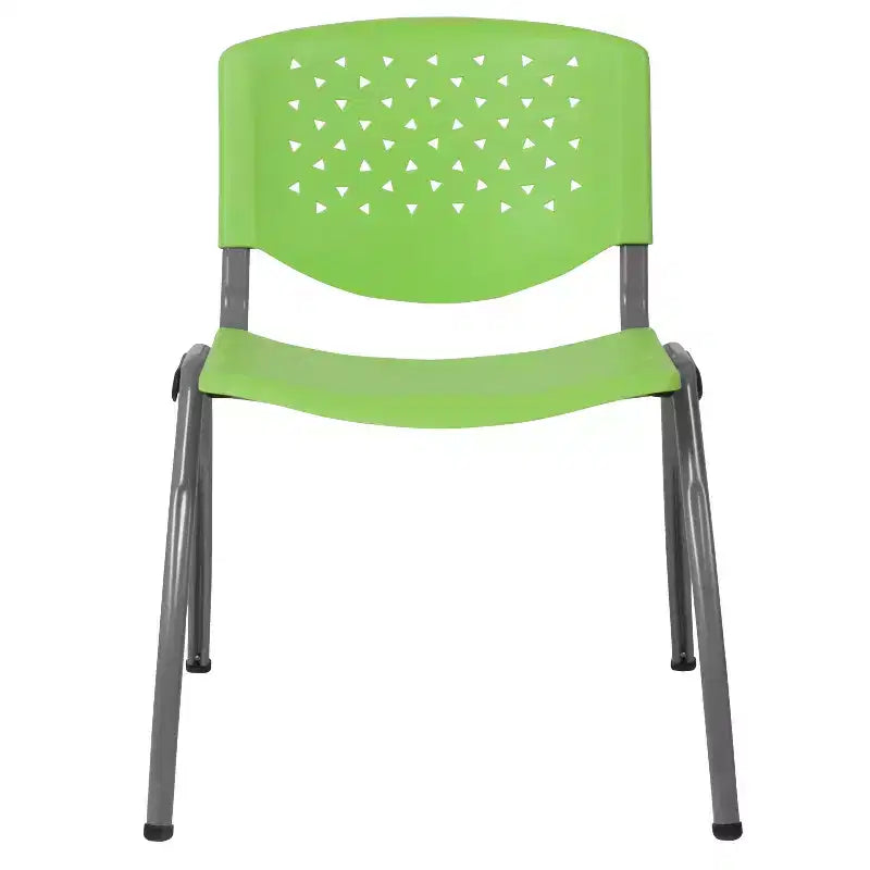 Flash Furniture HERCULES Series 880 lb. Capacity Plastic Stack Chair with Powder Coated Frame