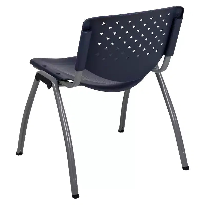 Flash Furniture HERCULES Series 880 lb. Capacity Plastic Stack Chair with Powder Coated Frame