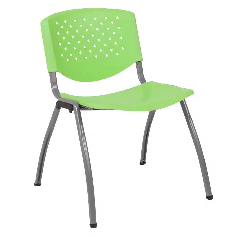 Chaise empilable en plastique Flash Furniture Série HERCULES capacité 399 kg avec cadre thermolaqué